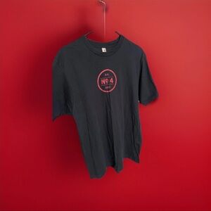 No. 4 Lynard Skynard Black Graphic Tee